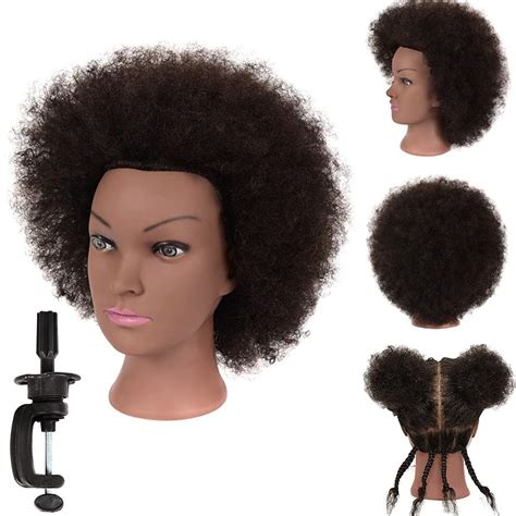 Buy Afro Hair Manikin Head 100 Human Hair African American Manikin
