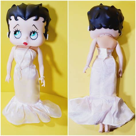 Vintage 1986 Betty Boop Doll By Marty Toy Collectible Pink Long