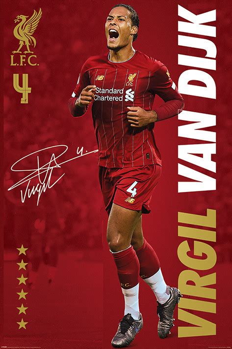 All information about liverpool (premier league) current squad with market values transfers rumours player stats fixtures news. Bestel de Liverpool FC - Virgil Van Dijk Poster op ...