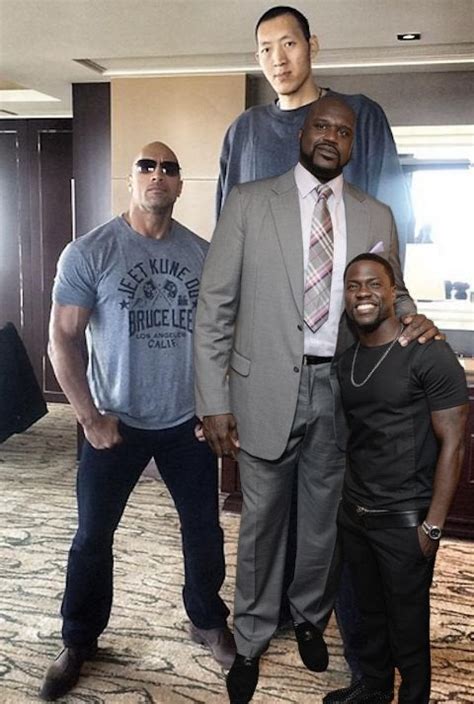 Kevin hart trolled dwayne the rock johnson's famous '90s turtleneck photo by recreating the hilarious look for his halloween costume. The Rock next to Kevin Hart, Shaquille O'neil, and Sun ...