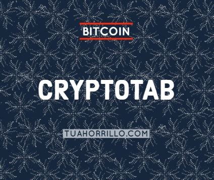 I know that finding the most valuable crypto links or sites can be very difficult. CryptoTab Mina Bitcoin con extension al navegador Chrome
