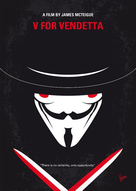 The only verdict is vengeance; No319 My V For Vendetta Minimal Movie Poster Digital Art ...
