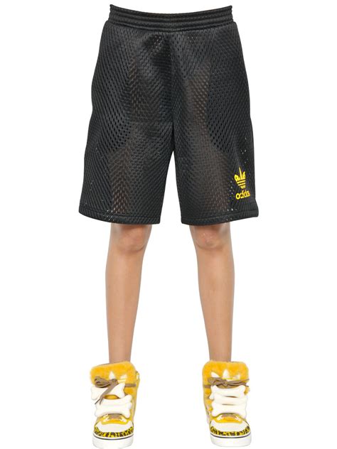 Jeremy Scott For Adidas Neoprene Mesh Shorts In Black For Men Lyst