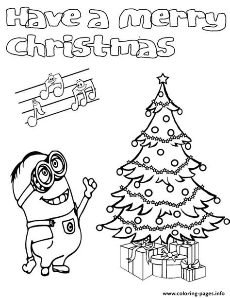 Gambar 25 Printable Minions Activity Coloring Pages Christmas Di