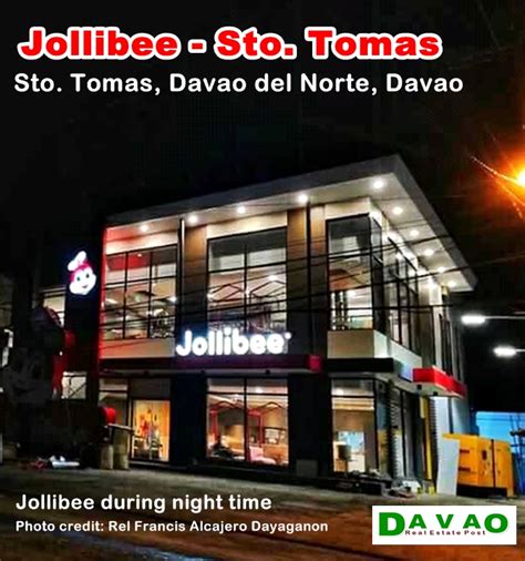 Davao Real Estate Post Jollibee Santo Tomas Davnor Opens On July 5 2018