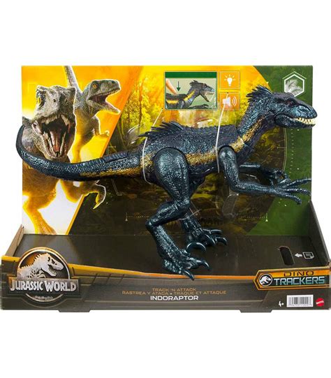 Figura De Dinosaurio Jurassic World Indoraptor Track N Attack Con Equipo De Seguimiento De