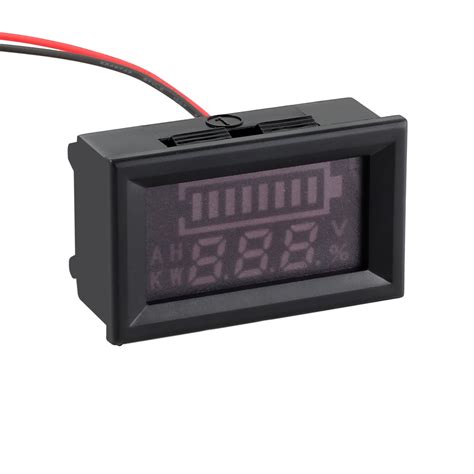 Led Anzeige Voltmeter 12v 24v Blei Säure Batterie Kapazität Spannung