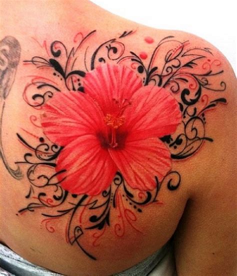 100s Of Hawaiian Flower Tattoo Design Ideas Pictures Gallery