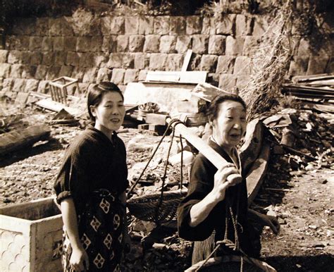 Photo Japanese Civilian Women Sasebo Japan Sep Oct 1945 World War Ii Database