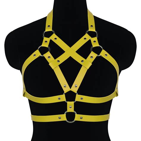 Harness Harajuku Leather Women Fashion Lingerie Pole Dance Rave Sexy Gothic Clothes Punk Cage