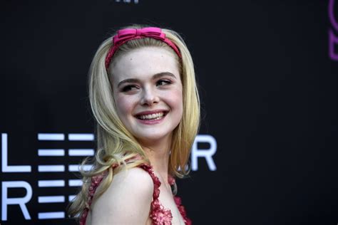 Elle Fanning Pink Rodarte Dress At Teen Spirit Premiere Popsugar