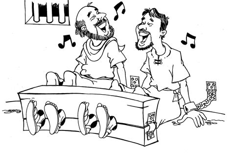 You can also view all of our free bible coloring pages. Visão de Águia: Paulo e Silas na prisão