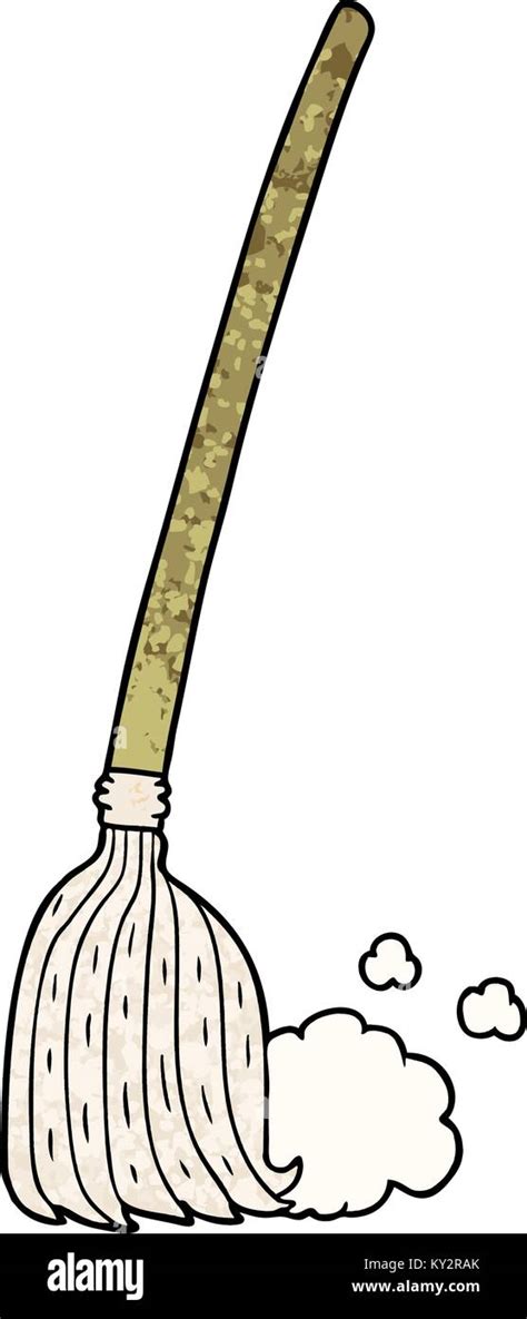 Cartoon Broom Sweeping Stock Vector Image And Art Alamy