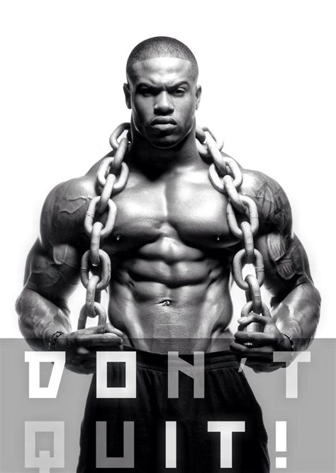 Simeon Panda Signed Don T Quit Poster Fitness Motivation Bodybuilding Motivational Pictures