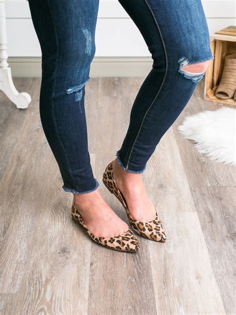 Lottie Pointed Toe Flats Leopard Leopard Print Shoes Flats Pointed