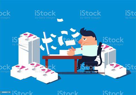 Busy Working Businessman Stock Illustration Download Image Now Busy