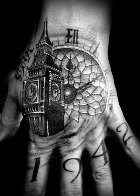 50 Big Ben Tattoo Designs For Men Clock Ink Ideas