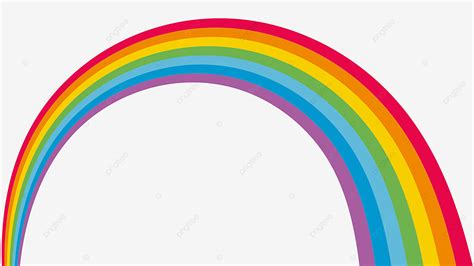 Rainbow Bridge Clipart Vector Rainbow Curved Colorful Rainbow Bridge