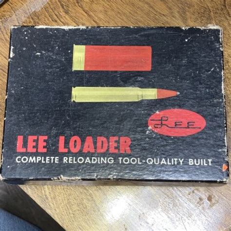 Vintage Lee Loader Complete Reloading Tool For Rifle Cartridges Box Read Ebay