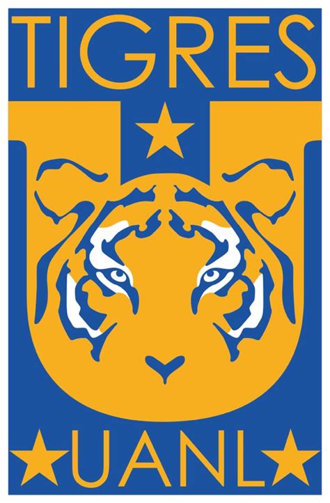 The Tigers Logo Is Shown In Blue And Yellow With Stars On It S Side