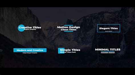 After Effects Projects After Effects Templates Motion Design Cc