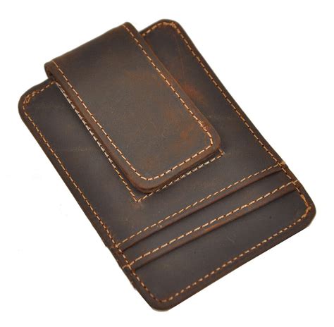 Clips that include a credit card holder will provide storage for all your cards and ids. Mens Real leather Cowhide Money Clip ID Credit Card Case Slot Holder Slim Wallet | eBay