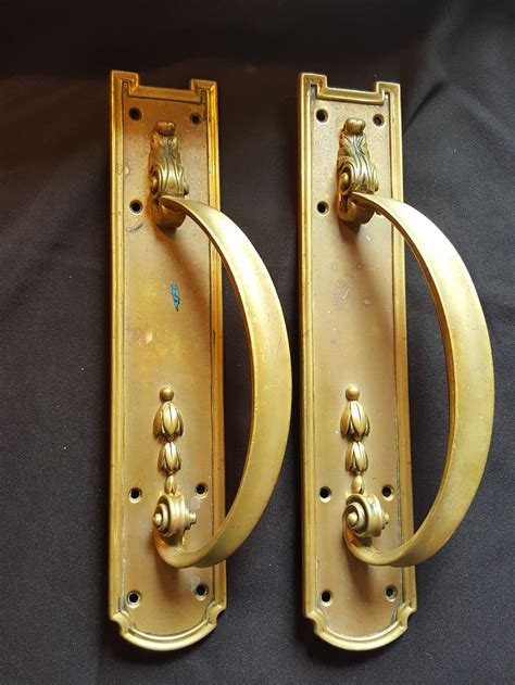 Shop with afterpay on eligible items. Pair Of Brass Victorian Door Pull Handles. | 641043 ...