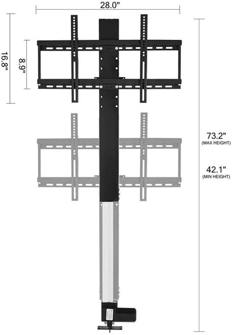 New Tv Lift Electric Stand Motorized 1228836 Uncle Wieners Wholesale