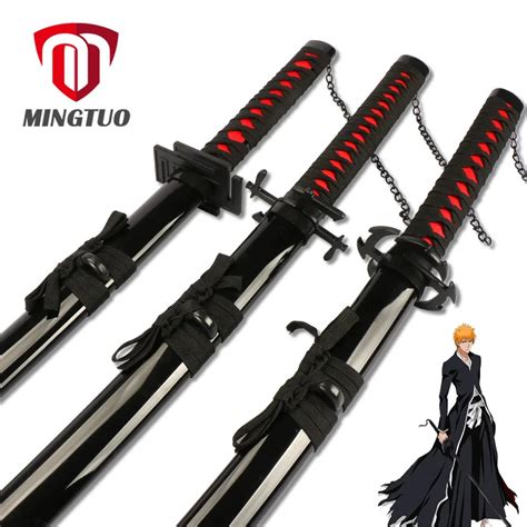 Kurosaki Ichigo Japanese Katana Wood Swords Anime Cosplay Weapon Bleach