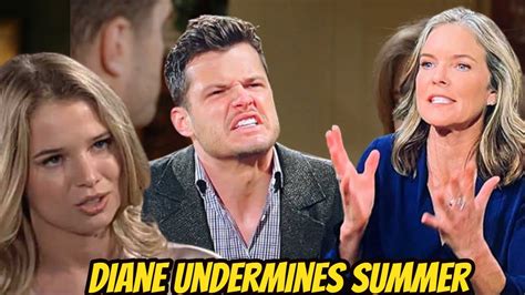 The Young And The Restless Spoilers Next Weeks Diane Undermines Summer