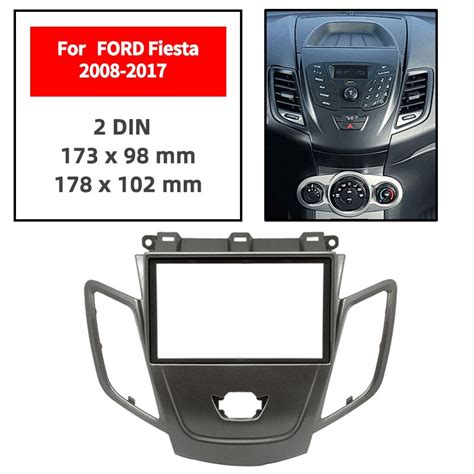 Double Din Radio Fascia For Ford Fiesta 2008 2017 Panel Dash Mount