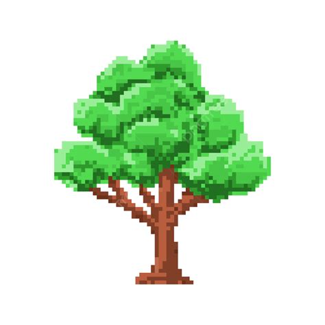 Pixel Art Clipart Png Images Pixel Art Green Tree Pixel Art Green Png Image For Free Download