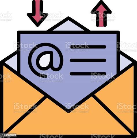 Inbox Outbox Sign Catch All Emails Concept Email Exchange Stock