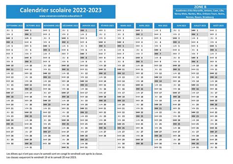 Vacances Scolaires 2023 2024 Challans Calendrier Scolaire 2022 2023