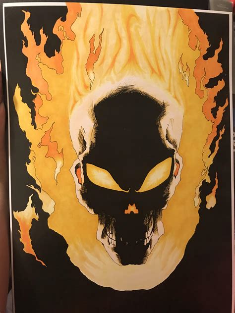 Ghost Rider Drawings In Color