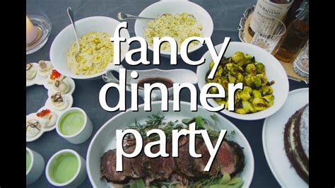 It comes with a crispy, craggy bread and squash salad on the side. Dinner Party Tonight: Fancy Dinner Party - YouTube