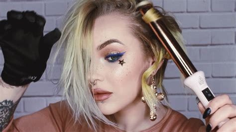 The curling process is really easy and only takes about 20 minutes. curling short hair | messy effortless curls - YouTube