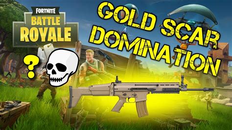 Gold Scar Takeover Fortnite Battle Royale Youtube