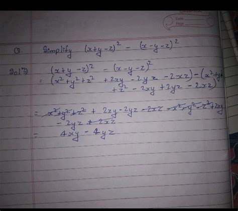 simplify x y z 2 x y z 2 maths polynomials 14831779