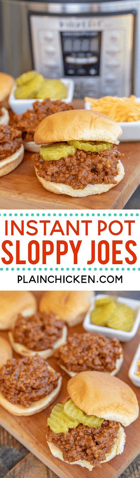 Instant Pot Sloppy Joes Seriously Delicious Hands Down The Best