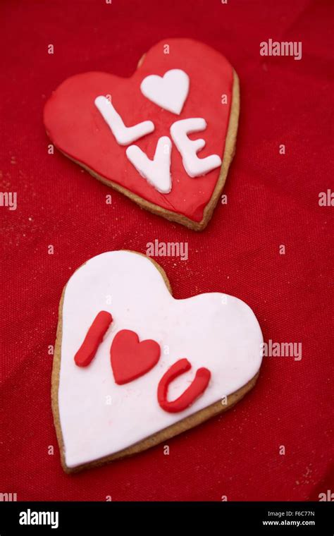 Heart Cookies For Your Sweetheart Stock Photo Alamy