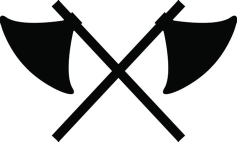 Viking Axes In Silhouette Stock Illustration Download Image Now Istock