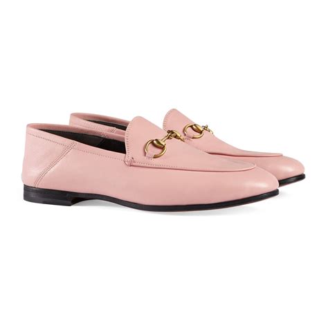 Gucci Leather Horsebit Loafer In Light Pink Leather Pink Lyst