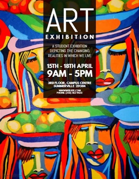Art Exhibition Flyer Art Exhibition Posters Graphic Design Posters Exhibition Poster