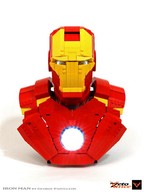 Lego Iron Man Bust Moc Ubicaciondepersonascdmxgobmx