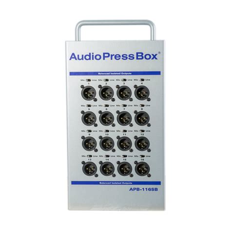 Apb 116 Sb Active Portable 1x Input 16 Outputs Audiopressbox