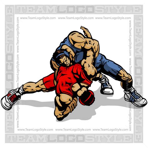 Vector Wrestlers Clip Art Quality Vector Clipart Images Eps 