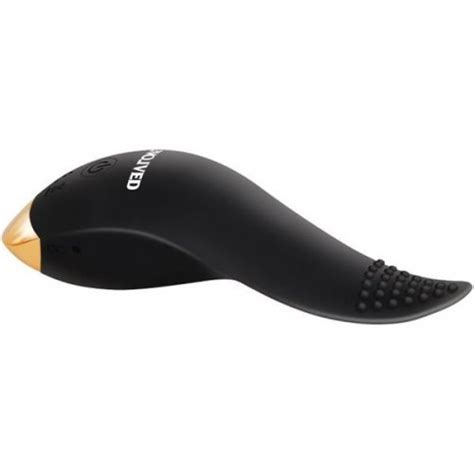 Evolved Tip Tingler Silicone Tongue Vibrator Black And Gold Sex