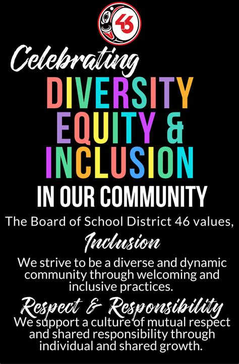 Celebrating Diversity Equity And Inclusion School District 46