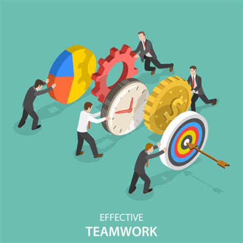 32200 Effective Collaboration Stock Illustrations Royalty Free